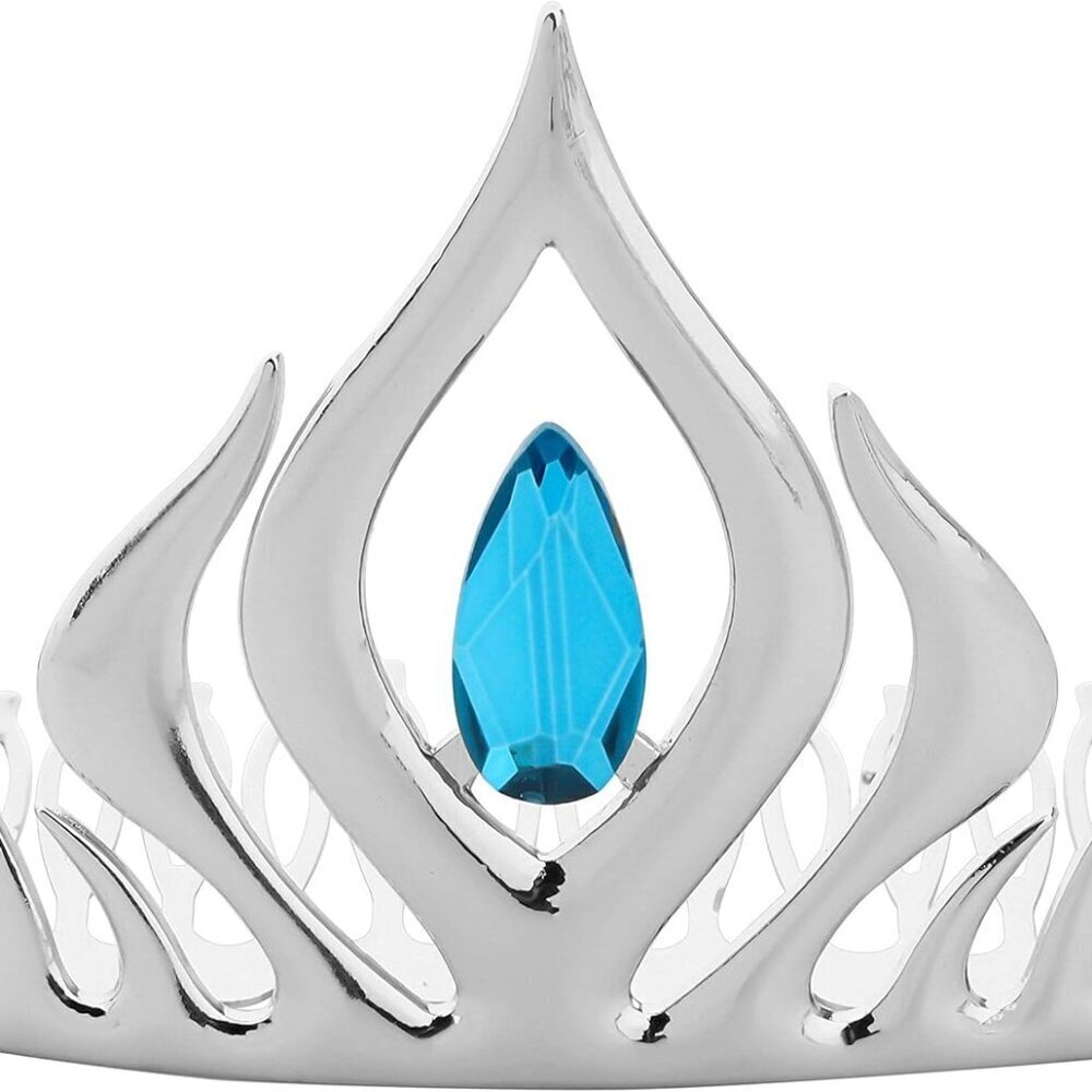 Princess Crown Hairpin Alloy Blue Fairy Tale Cosplay Jewelry Gift